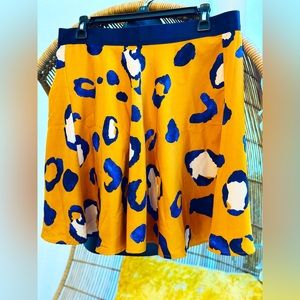 3.1 Phillip Lim x Target Leopard Skirt SZ 14 Gold/Orange Blue 20th Anniversary